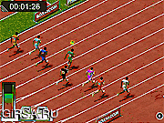 Флеш игра онлайн 100 m Race