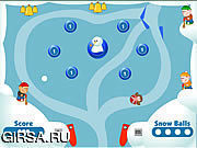 Флеш игра онлайн Snow Ball Pinball 2