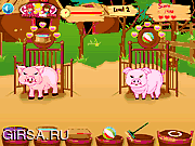 Флеш игра онлайн Baby Piggy Care