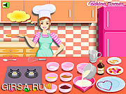 Флеш игра онлайн Barbie Cooking: Valentine Blancmange