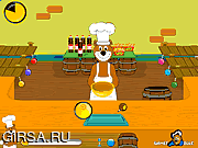 Флеш игра онлайн Bear Cooking