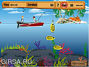 Флеш игра онлайн Ben 10 Fishing Pro