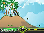 Флеш игра онлайн Ben 10 Motocross 2