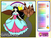 Флеш игра онлайн Castle Of Princess Coloring Game