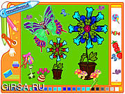 Флеш игра онлайн Coloring Picture Butterfly
