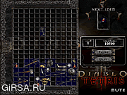 Флеш игра онлайн Diablo Tetris