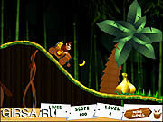 Флеш игра онлайн Donkey Kong Jungle Ride
