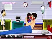 Флеш игра онлайн Hospital Lover Kissing