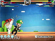 Флеш игра онлайн Mario Street Fight