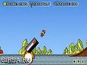 Флеш игра онлайн Mario Toss