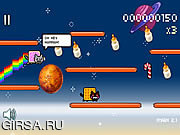 Флеш игра онлайн Nyan Cat: Lost in Space