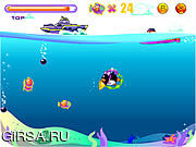 Флеш игра онлайн Penguin Dive