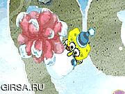 Флеш игра онлайн Sponge Bob Square Pants: Snowpants