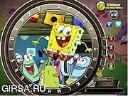 Флеш игра онлайн Spongebob Hidden Alphabets