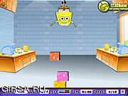 Флеш игра онлайн Spongebob Square Pants - Cheesew Dropper
