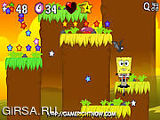 Флеш игра онлайн Spongebob Super Jump