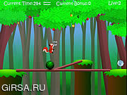 Флеш игра онлайн Squirrel Balance