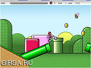 Флеш игра онлайн Super Mario Cross