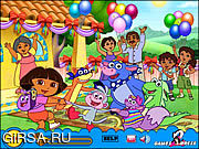Флеш игра онлайн Treasure Hunt - Dora