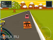 Флеш игра онлайн Zombie Racing