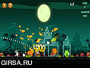 Флеш игра онлайн Angry Birds Halloween HD 