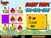 Флеш игра онлайн Angry Birds Tic-Tac-Toe 