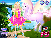 Флеш игра онлайн Barbie and Unicorn 