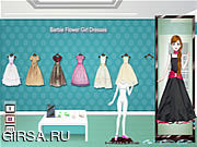 Флеш игра онлайн Barbie Flower Girl Dresses