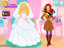 Флеш игра онлайн Barbie Wedding Accident