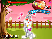 Флеш игра онлайн Bugs Bunny Kissing