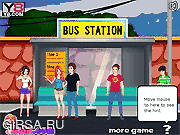 Флеш игра онлайн Bus Station Prank