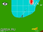 Флеш игра онлайн Cat with Bow Golf 2