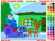 Флеш игра онлайн Christmas Coloring 2 