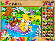 Флеш игра онлайн Winnie and Friends Coloring Math
