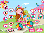 Флеш игра онлайн Cycling Little Princess