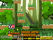 Флеш игра онлайн Dinosaur Jumping Adventure 