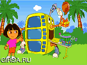Флеш игра онлайн Dora the Explorer: Super Silly Costume Maker