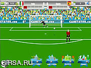 Флеш игра онлайн Euro 2012 Free Kick