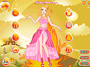Флеш игра онлайн Fire Princess Dressup