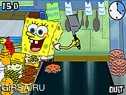 Флеш игра онлайн Spongebob Square Pants: Flip or Flop