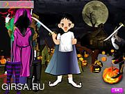 Флеш игра онлайн Halloween Cute Dressup