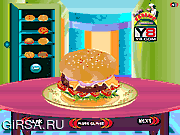 Флеш игра онлайн Huge Burger Cooking
