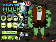 Флеш игра онлайн Hulk Dress Up 