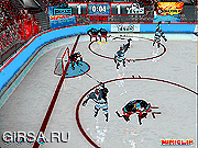 Флеш игра онлайн Ice Hockey Heroes