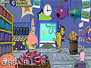 Флеш игра онлайн Sponge Bob Square Pants: Plankton's Krusty Bottom Weekly