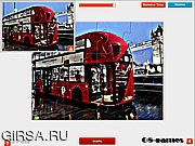 Флеш игра онлайн London Bus Puzzle