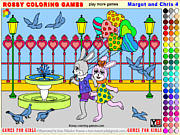 Флеш игра онлайн Margot and Chris 4 - Rossy Coloring Games 