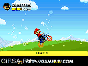 Флеш игра онлайн Mario Too Hard Bike