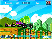 Флеш игра онлайн Mario Tractor Multiplayer 