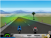 Флеш игра онлайн Motorbike Race 3D 